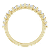 14K Yellow 3/4 CTW Natural Diamond Anniversary Band